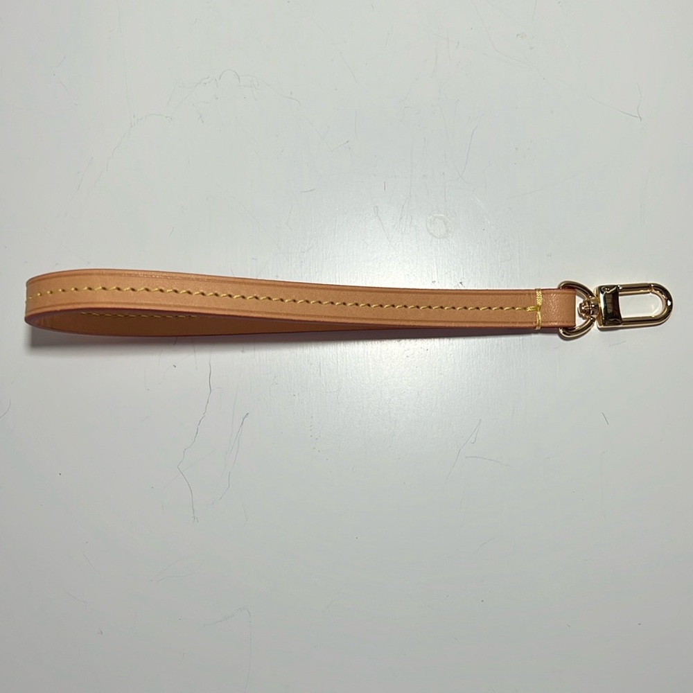 Vachetta wristlet 8”